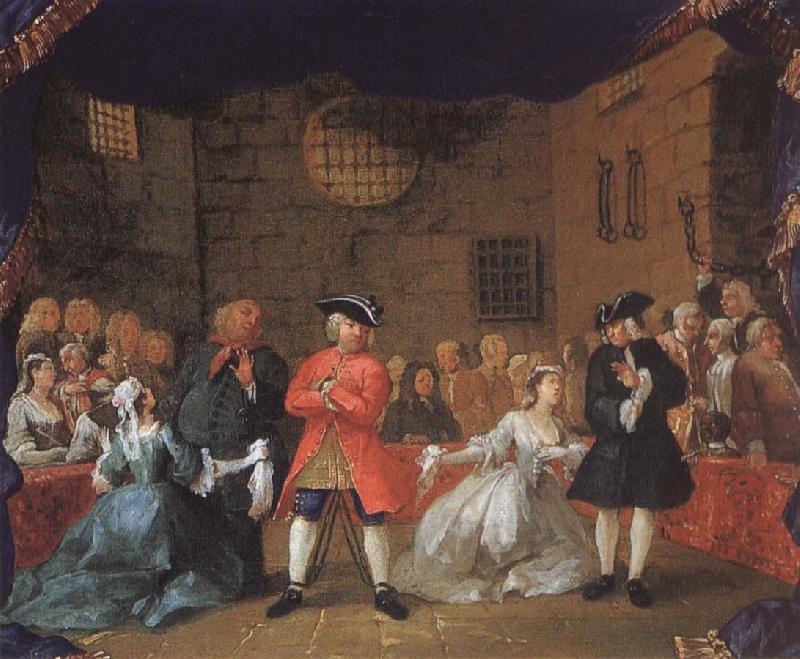 William Hogarth Scene from Tiggaroperan oil painting image